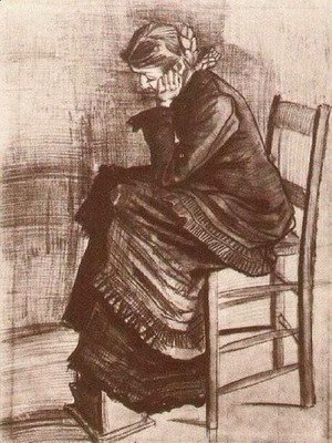 Vincent Van Gogh - Bent Figure of a Woman
