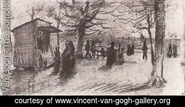 Vincent Van Gogh - The Terrace of the Tuileries with People Walking