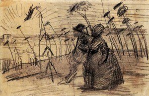 Vincent Van Gogh - Couple Out for a Stroll