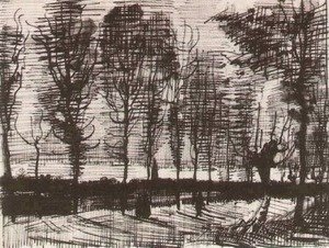 Vincent Van Gogh - Lane with Poplars 2