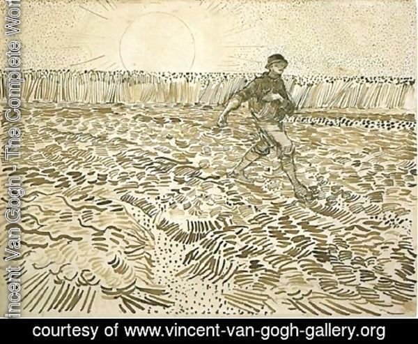 Vincent Van Gogh - Sower with Setting Sun 3