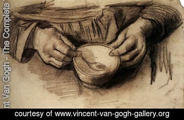 Vincent Van Gogh - Lap with Hands and a Bowl