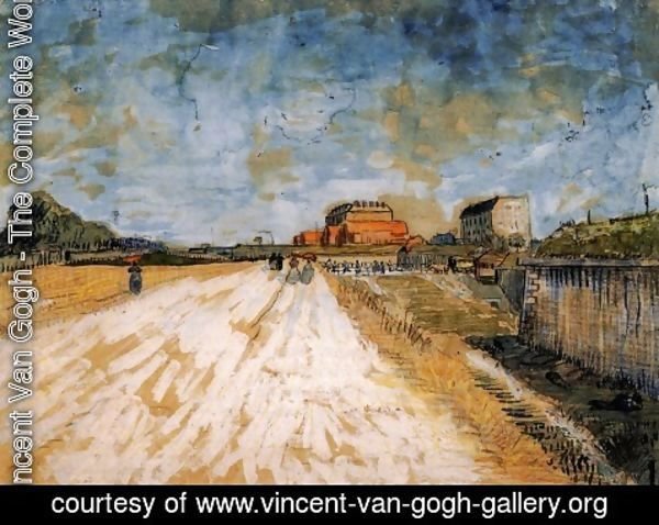 Vincent Van Gogh - Road Running Beside the Paris Ramparts