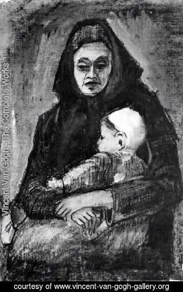 Vincent Van Gogh - Woman with Baby on her Lap, Half-Length