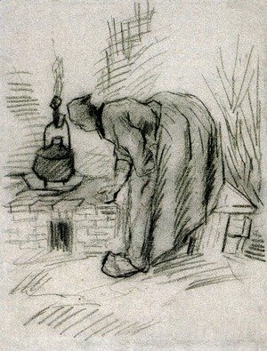Vincent Van Gogh - Woman by a Hearth