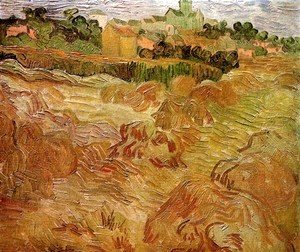 Vincent Van Gogh - Wheat Fields with Auvers in the Background 2