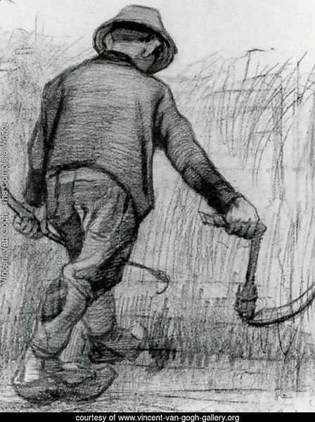 Peasant with Sickle, Seen from the Back 2