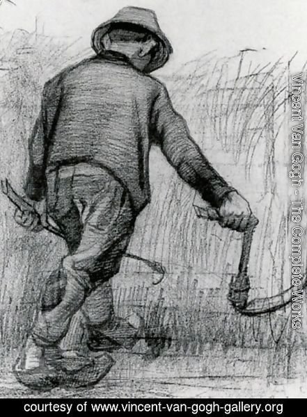 Vincent Van Gogh - Peasant with Sickle, Seen from the Back 2