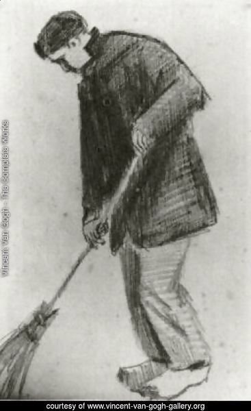 Young Man with a Broom