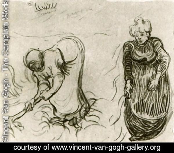 Vincent Van Gogh - Sketch of Two Women