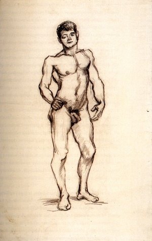 Standing Male Nude Seen from the Front