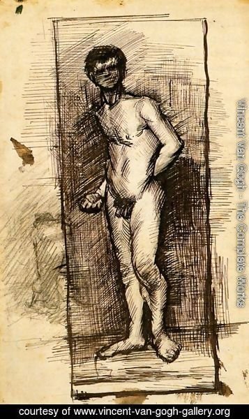 Vincent Van Gogh - Standing Male Nude Seen from the Front 2