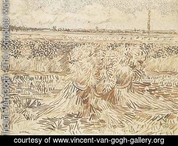 Vincent Van Gogh - Wheat Field with Sheaves 2