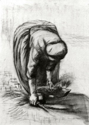 Peasant Woman Stooping and Gleaning