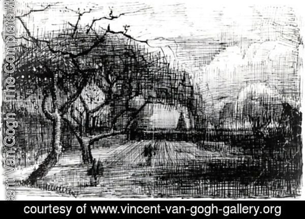 Vincent Van Gogh - Parsonage with Flowering Trees