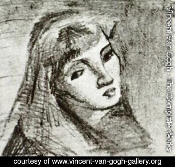 Vincent Van Gogh - Head of a Woman with Her Hair Loose 2