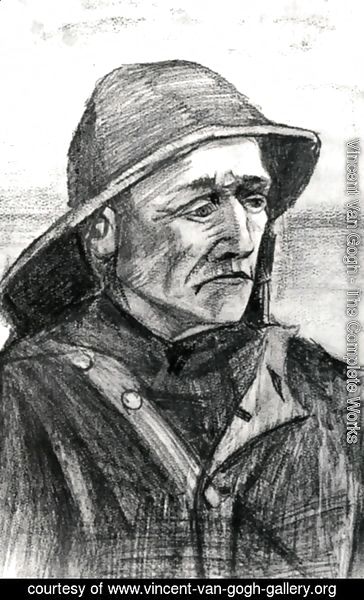 Vincent Van Gogh - Fisherman with Sou'wester, head