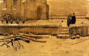 Vincent Van Gogh - Churchyard in Winter 2