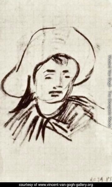 Head of a Boy with Broad-Brimmed Hat