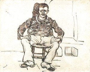 Vincent Van Gogh - Zouave Sitting, Whole Figure