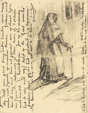 Vincent Van Gogh - Old Woman Seen from Behind