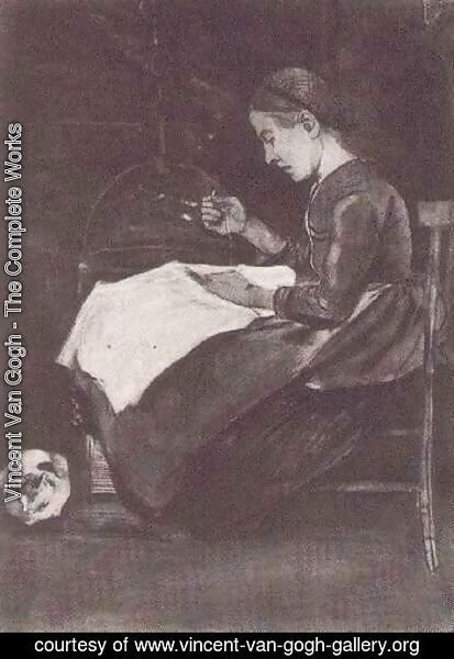 Vincent Van Gogh - Young Woman Sewing