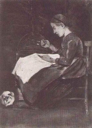 Vincent Van Gogh - Young Woman Sewing
