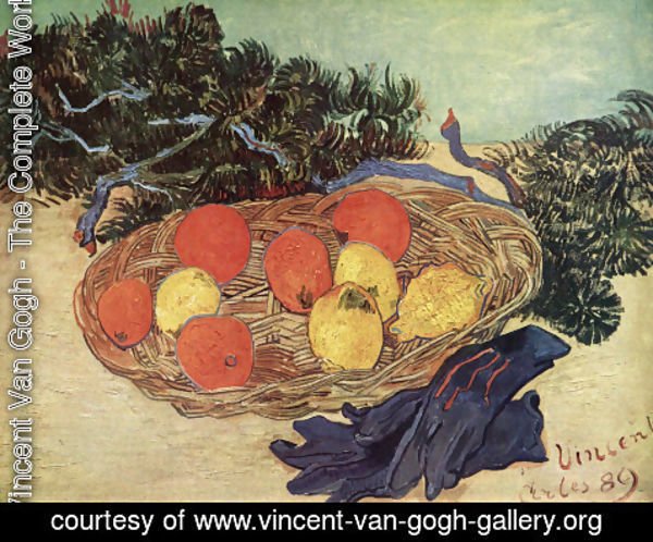 Vincent Van Gogh - Still Life with Oranges and Lemons with Blue Gloves