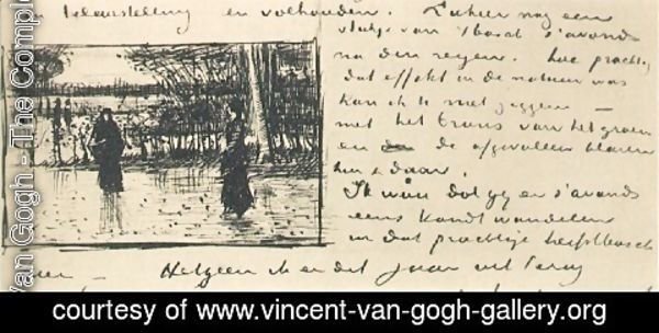 Vincent Van Gogh - Woody Landscape After the Rain