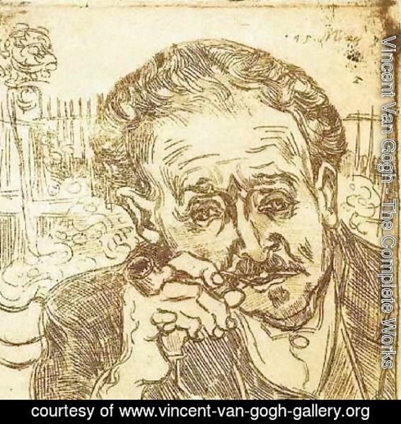 Vincent Van Gogh - Portrait of Doctor Gachet (A man with pipe)