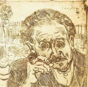 Vincent Van Gogh - Portrait of Doctor Gachet (A man with pipe)