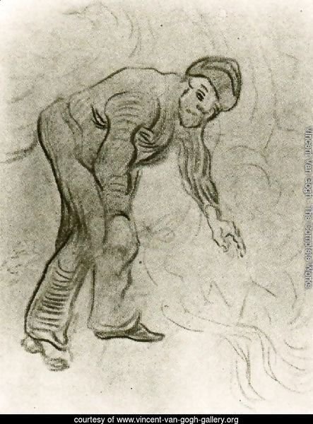 Sketch of a Stooping Man