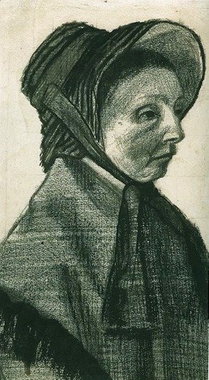 Vincent Van Gogh - Woman with Hat, Head