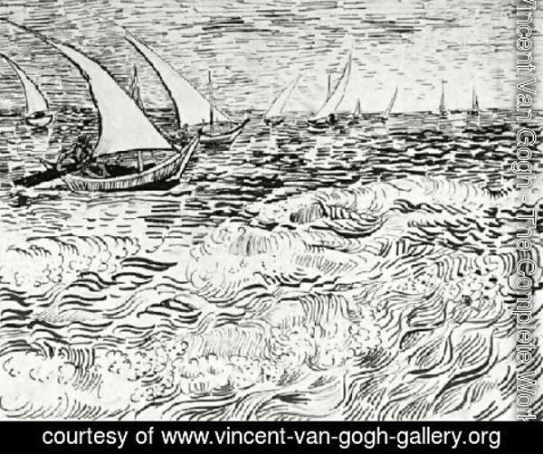 Vincent Van Gogh - A Fishing Boat at Sea 3