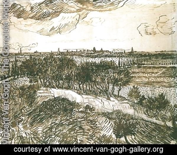 Vincent Van Gogh - View of Arles from a Hill