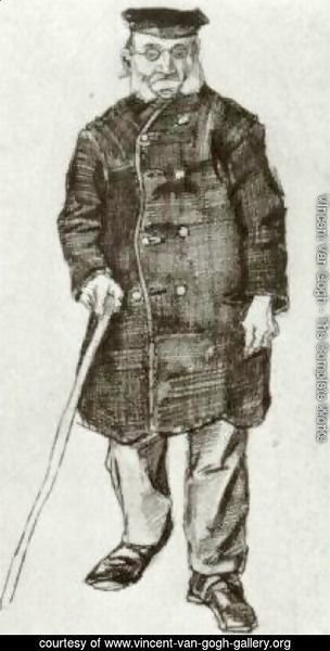 Orphan Man with Cap and Stick