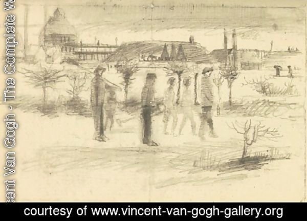 Vincent Van Gogh - Miners in the Snow at Dawn