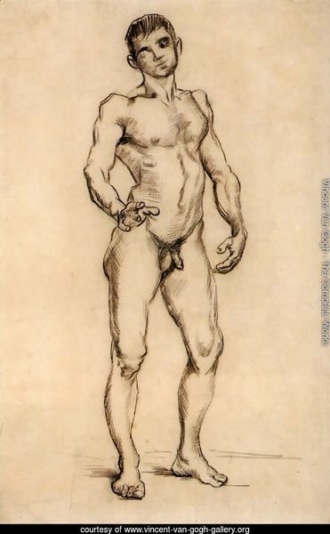 Standing Male Nude Seen from the Front 3