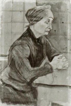 Woman with Folded Hands, Half-Length