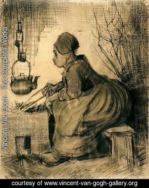 Vincent Van Gogh - Woman by a Hearth 2
