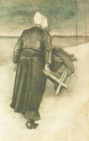 Vincent Van Gogh - Scheveningen Woman with Wheeelbarrow