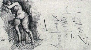 Vincent Van Gogh - Female Nude, Seated 2