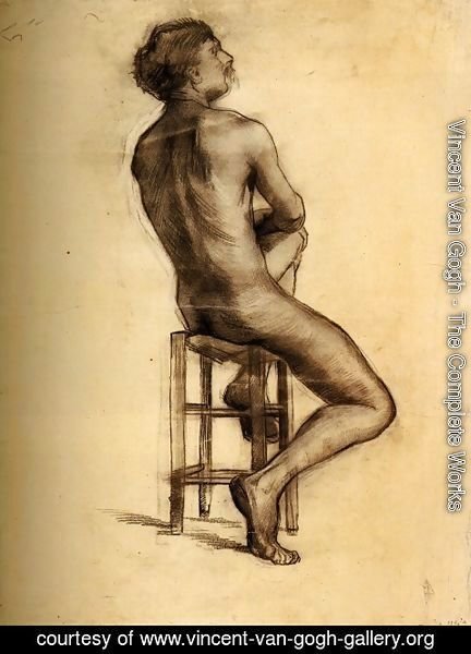 Vincent Van Gogh - Seated Male Nude Seen from the Back