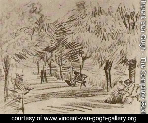 Vincent Van Gogh - A Lane in the Public Garden with Benches