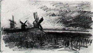 Vincent Van Gogh - Windmills at Montmartre
