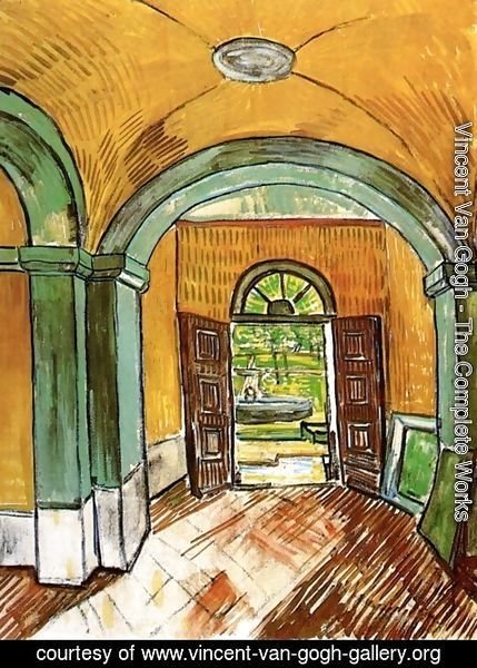 Vincent Van Gogh - The Entrance Hall of Saint-Paul Hospital