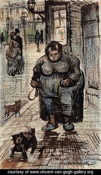 Vincent Van Gogh - Woman Walking Her Dog