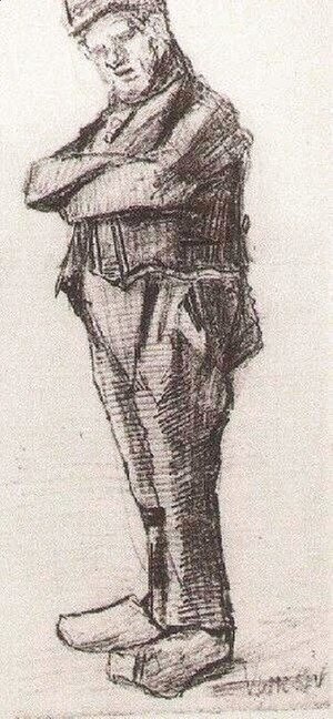 Vincent Van Gogh - Man, Standing with Arms Folded
