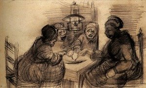 Vincent Van Gogh - Four People Sharing a Meal