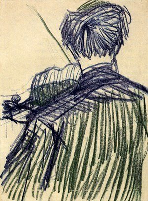 Vincent Van Gogh - Violinist Seen from the Back